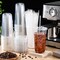 50 Sets Clear Plastic Cups with Lids and Straws, Disposable Iced Coffee Cups Drinking PET for Cold Drinks, Juice, Smoothie, Coffee Shops, Party, Christmas(Clear,20 oz)